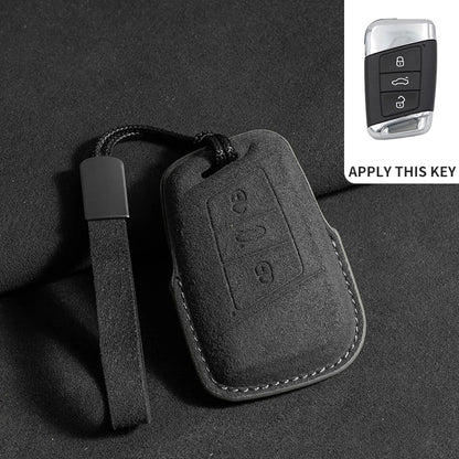 Premium Suede Key Case & Key Holder for VW Golf 7, Golf 8, Tiguan & More