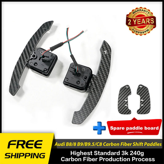 Magnetic Carbon Fiber Paddle Shifters For Audi