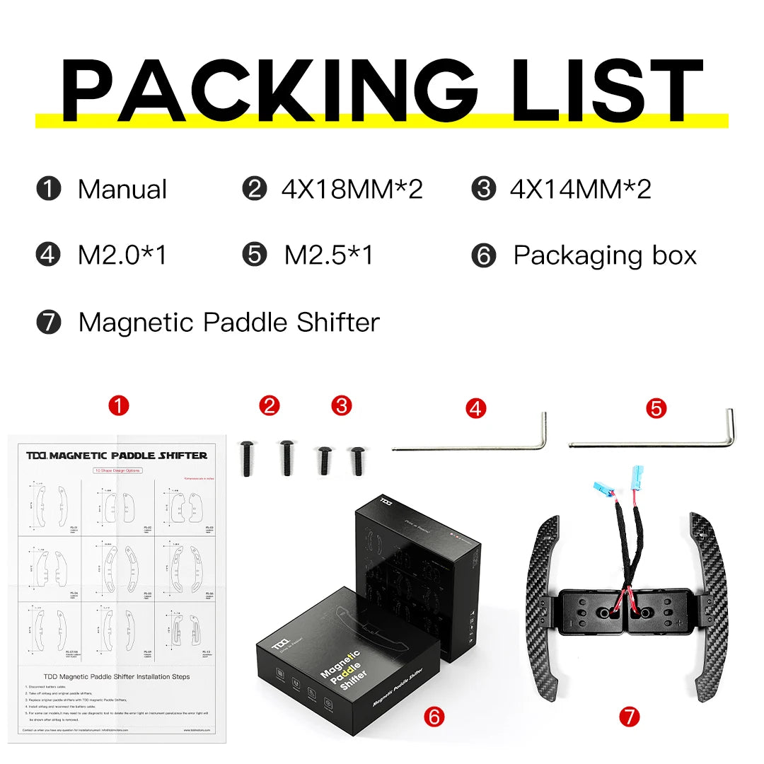Magnetic Carbon Fiber Paddle Shifters For BMW