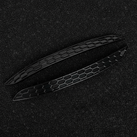 Gloss Black Honeycomb Rear Reflector Cover for VW Golf 8 / 8.5