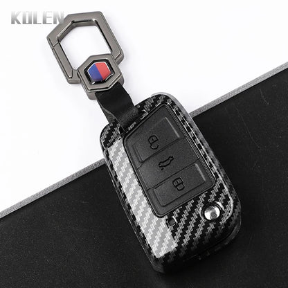 Carbon Fiber Key Case for VW Golf 7, Tiguan, MK2 & SEAT