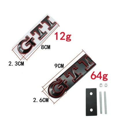 Front Grille Emblem VW GTI
