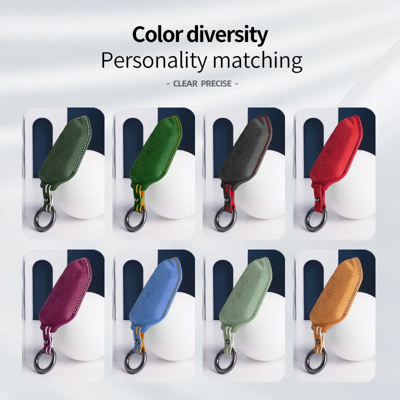 Premium Suede Key Case for VW Golf 8, Touareg, ID.3, ID.4 & More