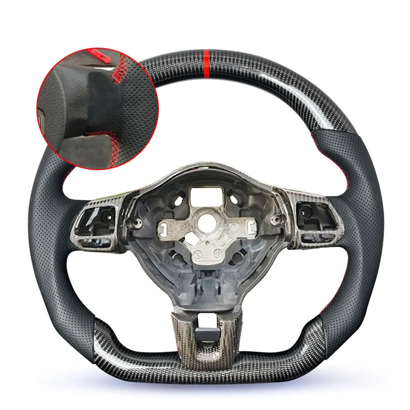 Carbon Steering Wheel 2009–2013 Mk6 GTI R GTD  VW Ready In Stock