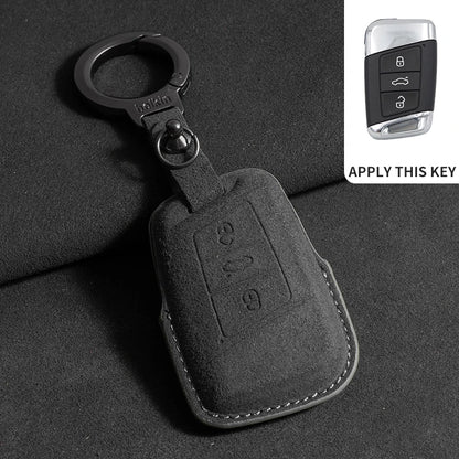 Premium Suede Key Case & Key Holder for VW Golf 7, Golf 8, Tiguan & More