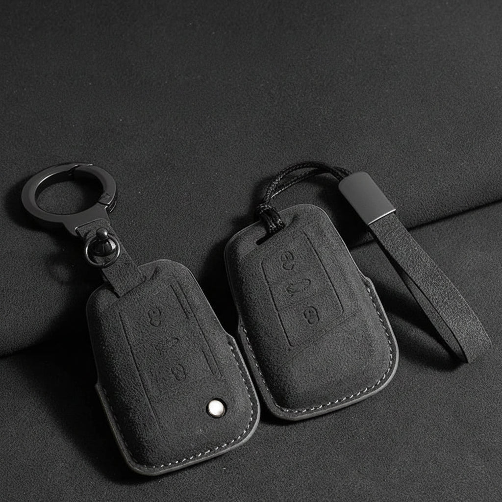 Premium Suede Key Case & Key Holder for VW Golf 7, Golf 8, Tiguan & More