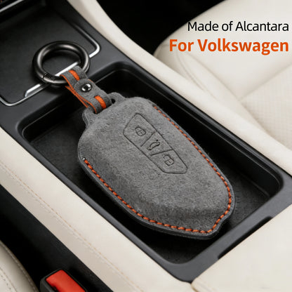 Premium Suede Key Case for VW Golf 8, Touareg, ID.3, ID.4 & More