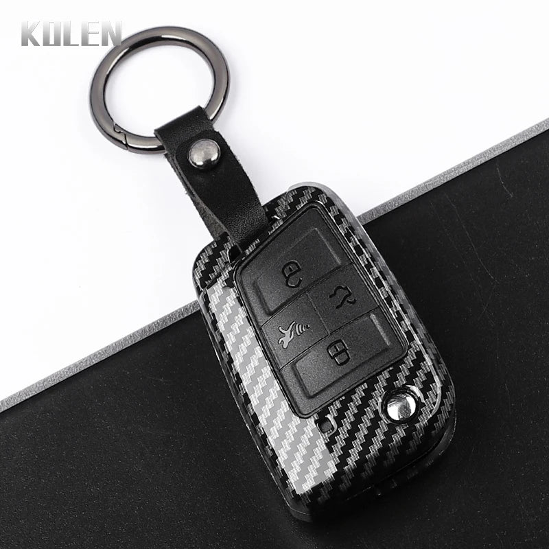 Carbon Fiber Key Case for VW Golf 7, Tiguan, MK2 & SEAT