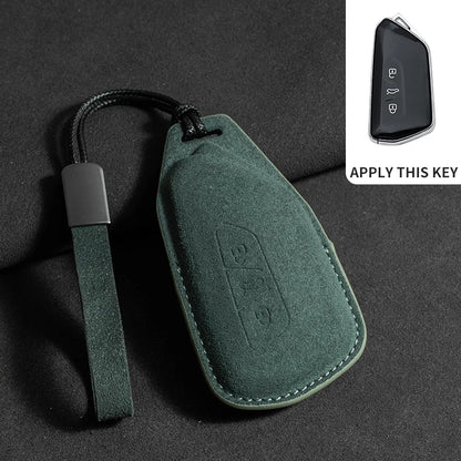 Premium Suede Key Case & Key Holder for VW Golf 7, Golf 8, Tiguan & More