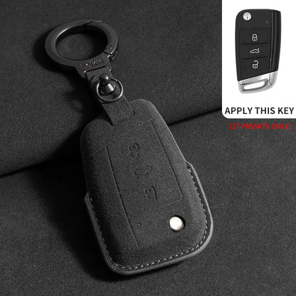 Premium Suede Key Case & Key Holder for VW Golf 7, Golf 8, Tiguan & More