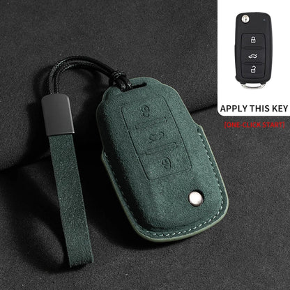 Premium Suede Key Case & Key Holder for VW Golf 7, Golf 8, Tiguan & More
