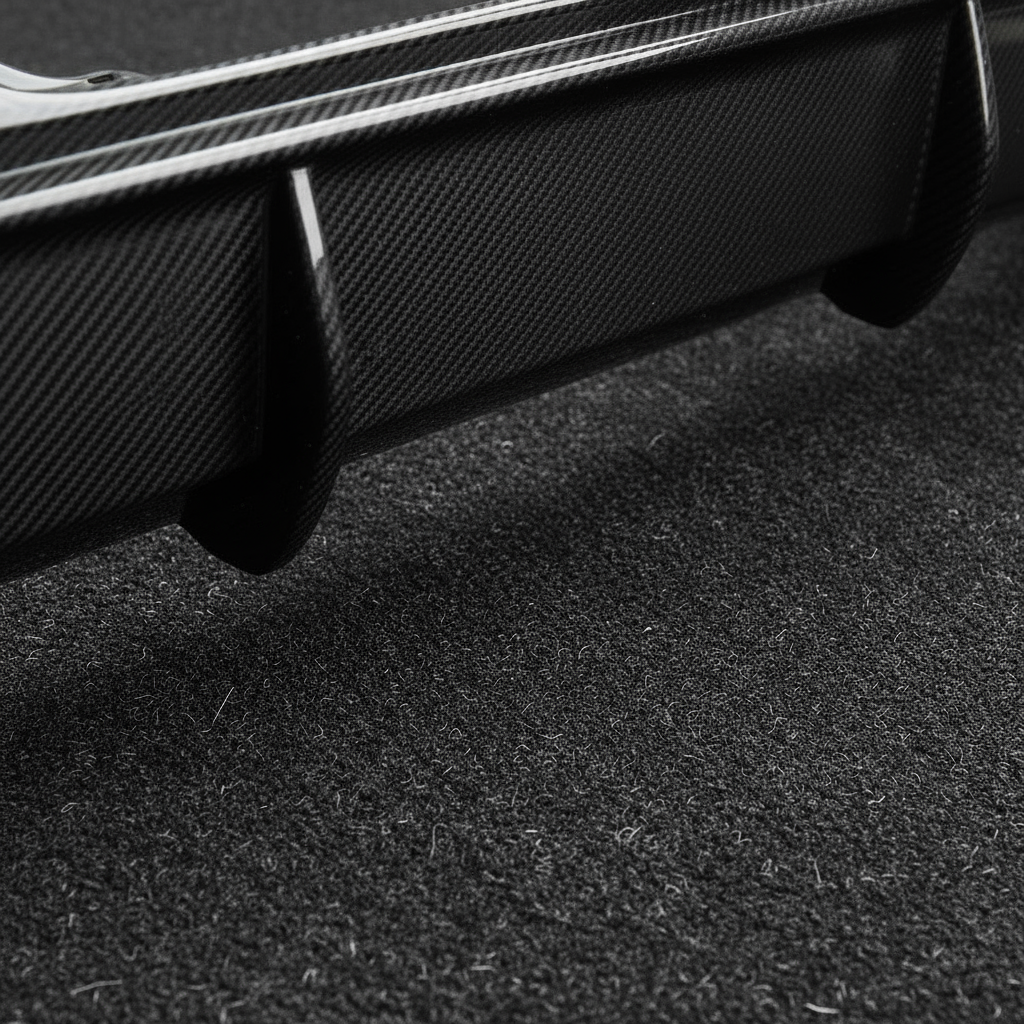 Real Carbon Fiber Rear Diffuser for VW Golf 8 GTI (2020–2024)