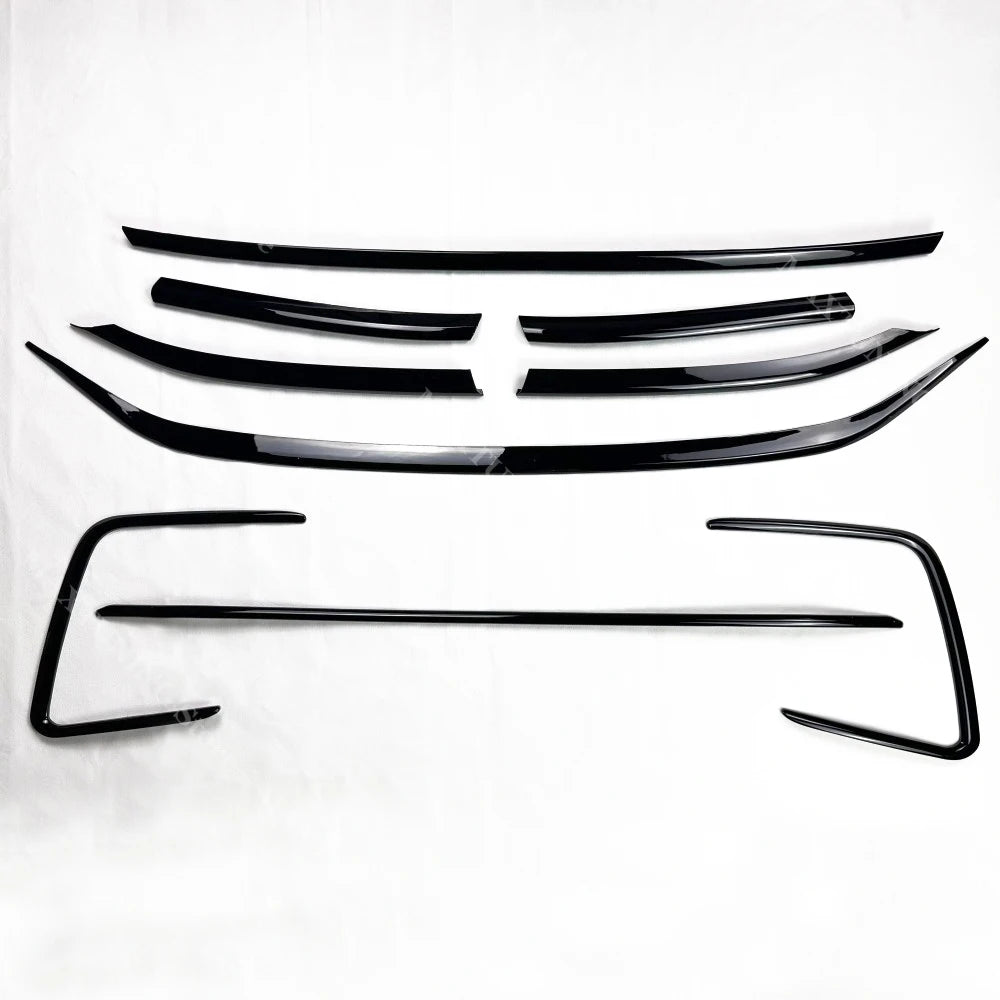 Moldura de parrilla de parachoques delantero en negro brillante | VW Tiguan MK2 R-Line 2021–2023