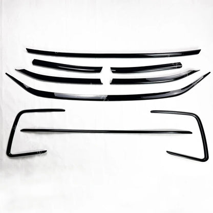 Moldura de parrilla de parachoques delantero en negro brillante | VW Tiguan MK2 R-Line 2021–2023