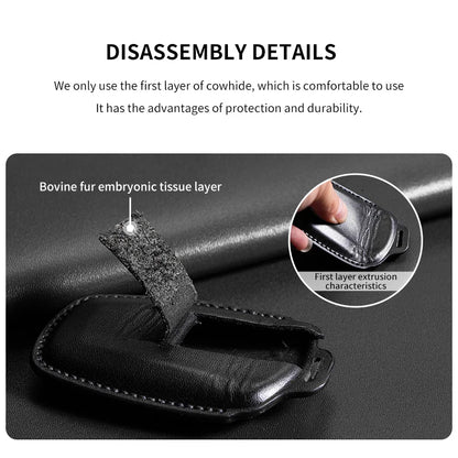 Premium Leather Car Key Case for VW Golf 7, Golf 7.5, Tiguan & Passat