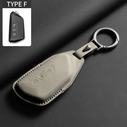 VW Leather Key Case | Golf 8 , ID.3, ID.4 & Cupra