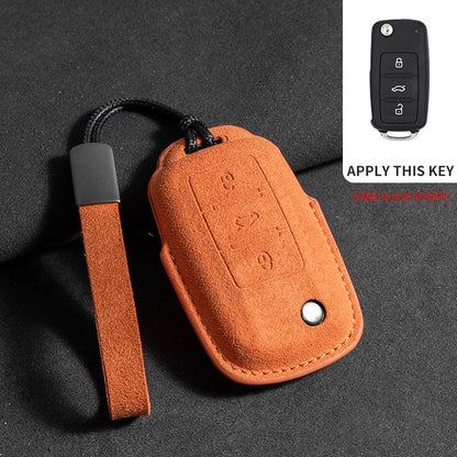 Premium Suede Key Case & Key Holder for VW Golf 7, Golf 8, Tiguan & More