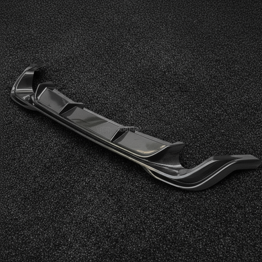 Real Carbon Fiber Rear Diffuser for VW Golf 8 GTI (2020–2024)