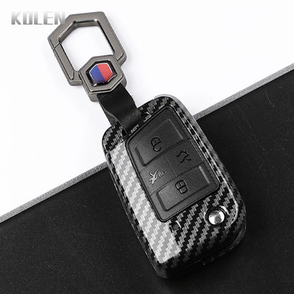 Carbon Fiber Key Case for VW Golf 7, Tiguan, MK2 & SEAT