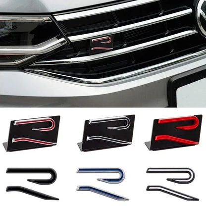 Metal Front Grille & Rear Trunk Emblem Stickers VW | New R
