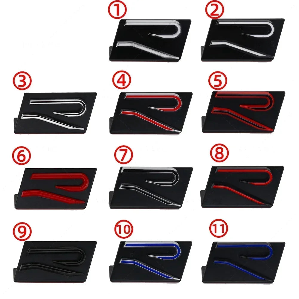 Metal Front Grille & Rear Trunk Emblem Stickers VW | New R