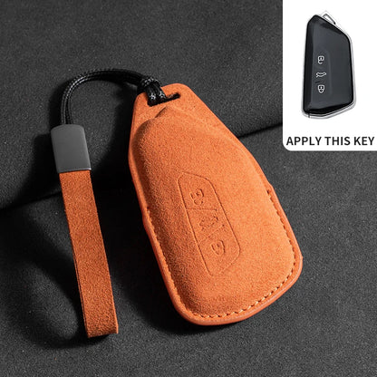 Premium Suede Key Case & Key Holder for VW Golf 7, Golf 8, Tiguan & More