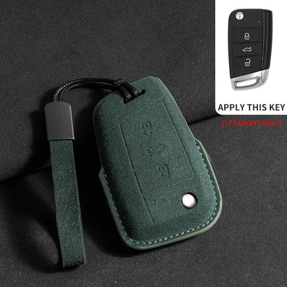 Premium Suede Key Case & Key Holder for VW Golf 7, Golf 8, Tiguan & More
