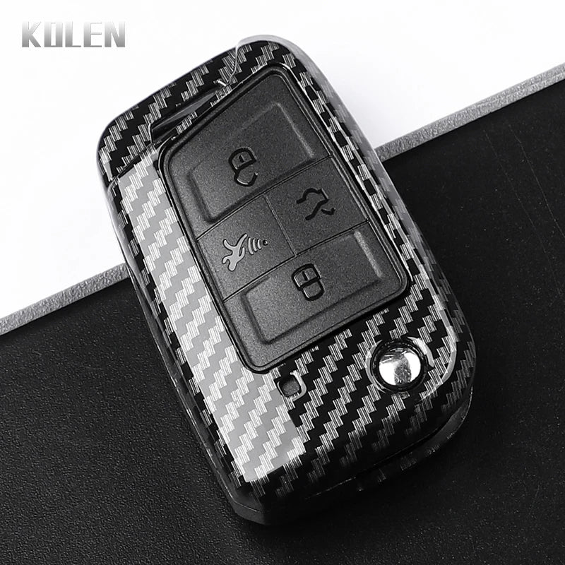 Carbon Fiber Key Case for VW Golf 7, Tiguan, MK2 & SEAT
