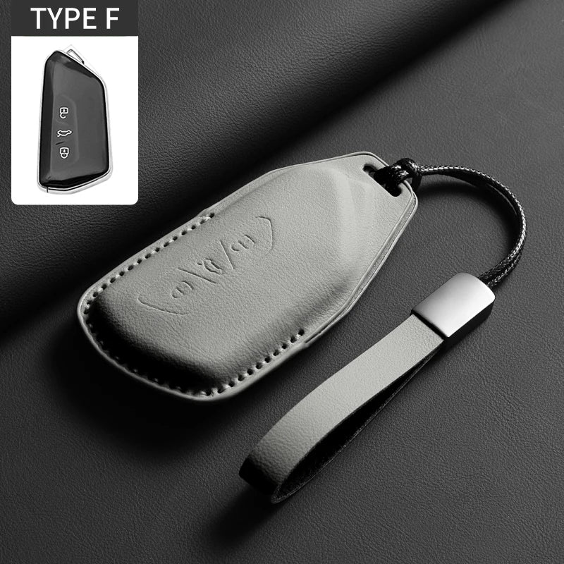 VW Leather Key Case | Golf 8 , ID.3, ID.4 & Cupra
