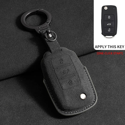Premium Suede Key Case & Key Holder for VW Golf 7, Golf 8, Tiguan & More