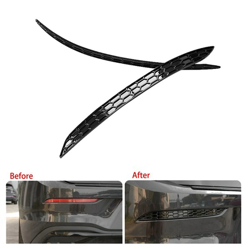 Gloss Black Honeycomb Rear Reflector Cover for VW Golf 8 / 8.5