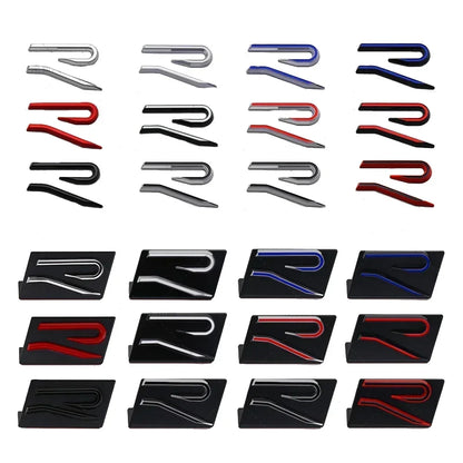 Metal Front Grille & Rear Trunk Emblem Stickers VW | New R