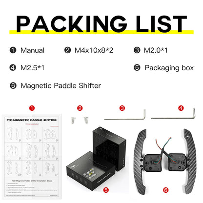 Magnetic Carbon Fiber Paddle Shifters For Audi