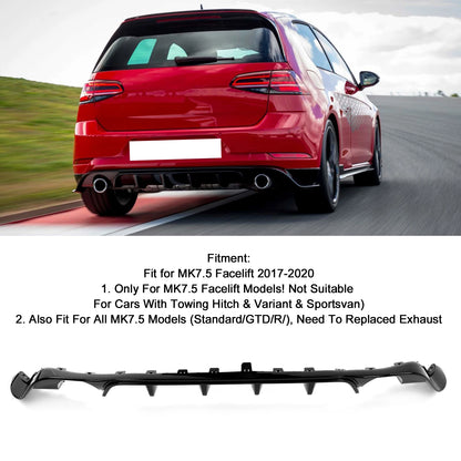 TCR Rear Diffuser for VW Golf 7.5