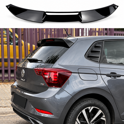 Alerón trasero de techo negro brillante estilo GTI | VW Polo MK6 AW (2018–2025)