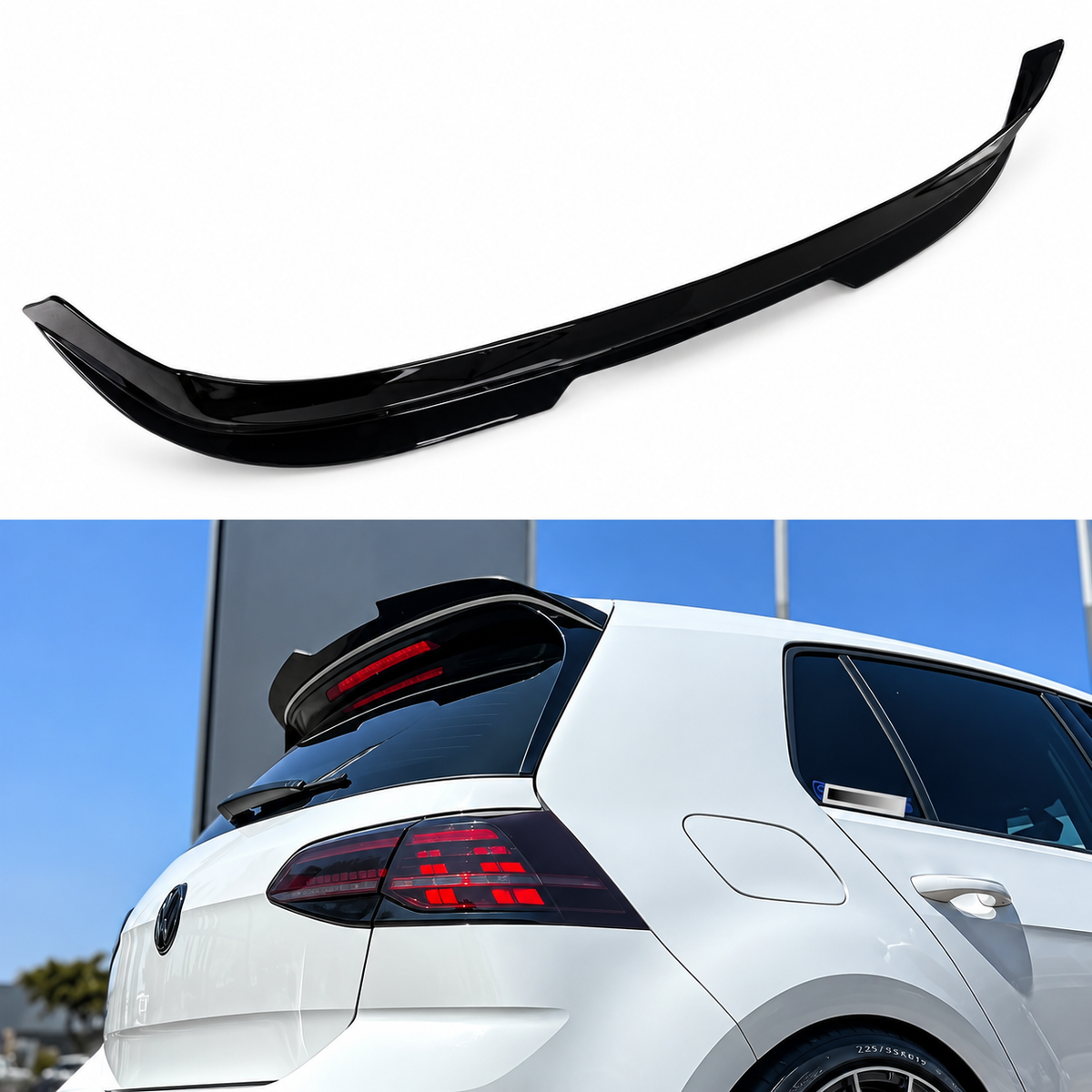 Alerón de techo trasero Maxton Style V2 | VW Golf 7 / 7.5 GTI GTD R R-Line