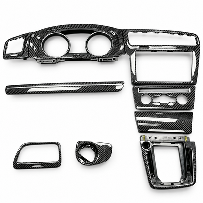 Kit de molduras interiores de fibra de carbono real | VW Golf 7-7.5