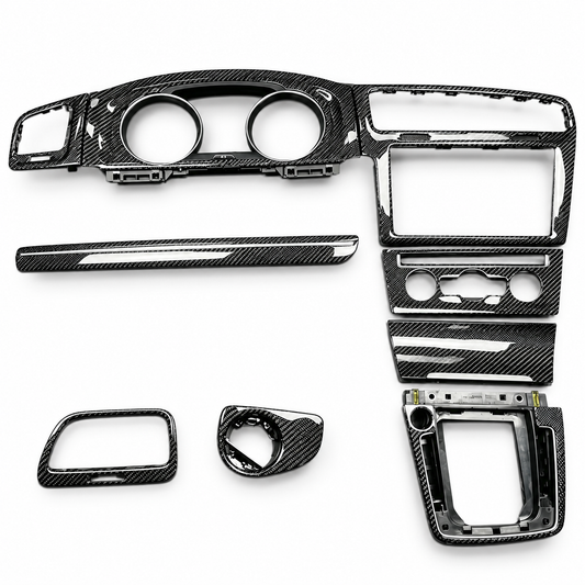 Kit de molduras interiores de fibra de carbono real | VW Golf 7-7.5