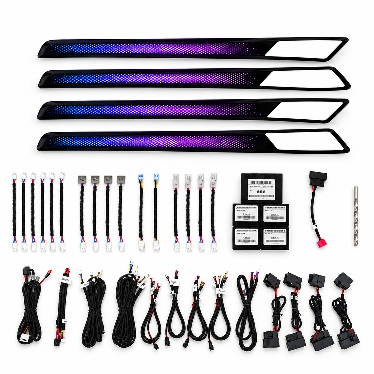 Kit de iluminación ambiental de 21 piezas | Golf 7 / 7.5 2014–2021, iluminación interior de 64 colores