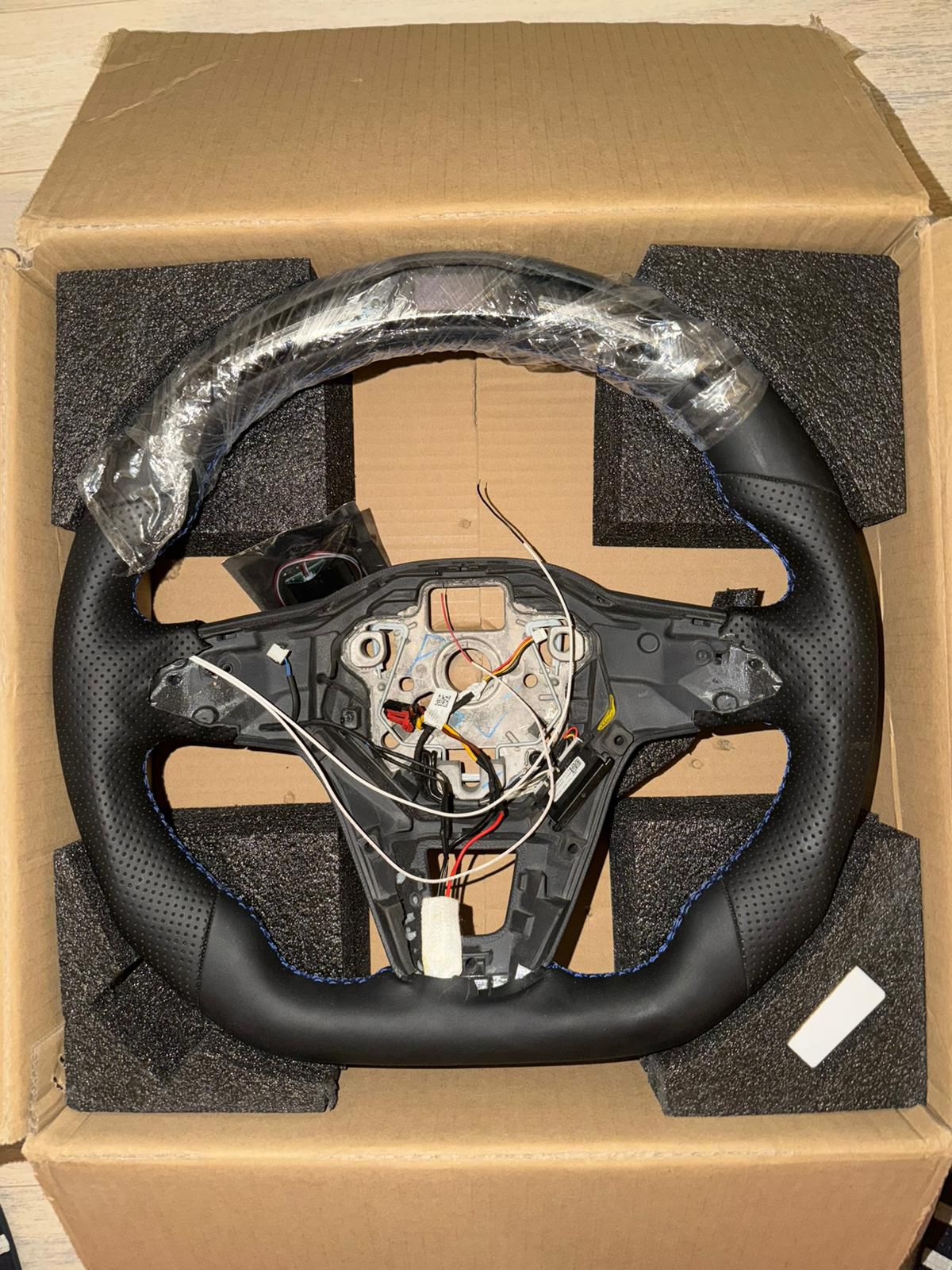 Perforated Leather LED Steering Wheel VW (2021-2025)  | Ready In Stock