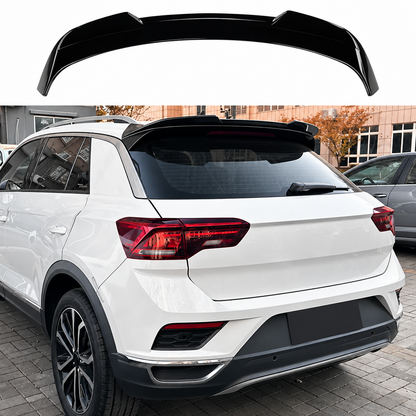 Alerón de techo trasero | VW T-Roc 2017–2024 – Negro brillante / Fibra de carbono